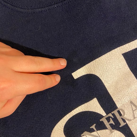 Vintage San Francisco Navy Crewneck Sweatshirt - Picture 7 of 8